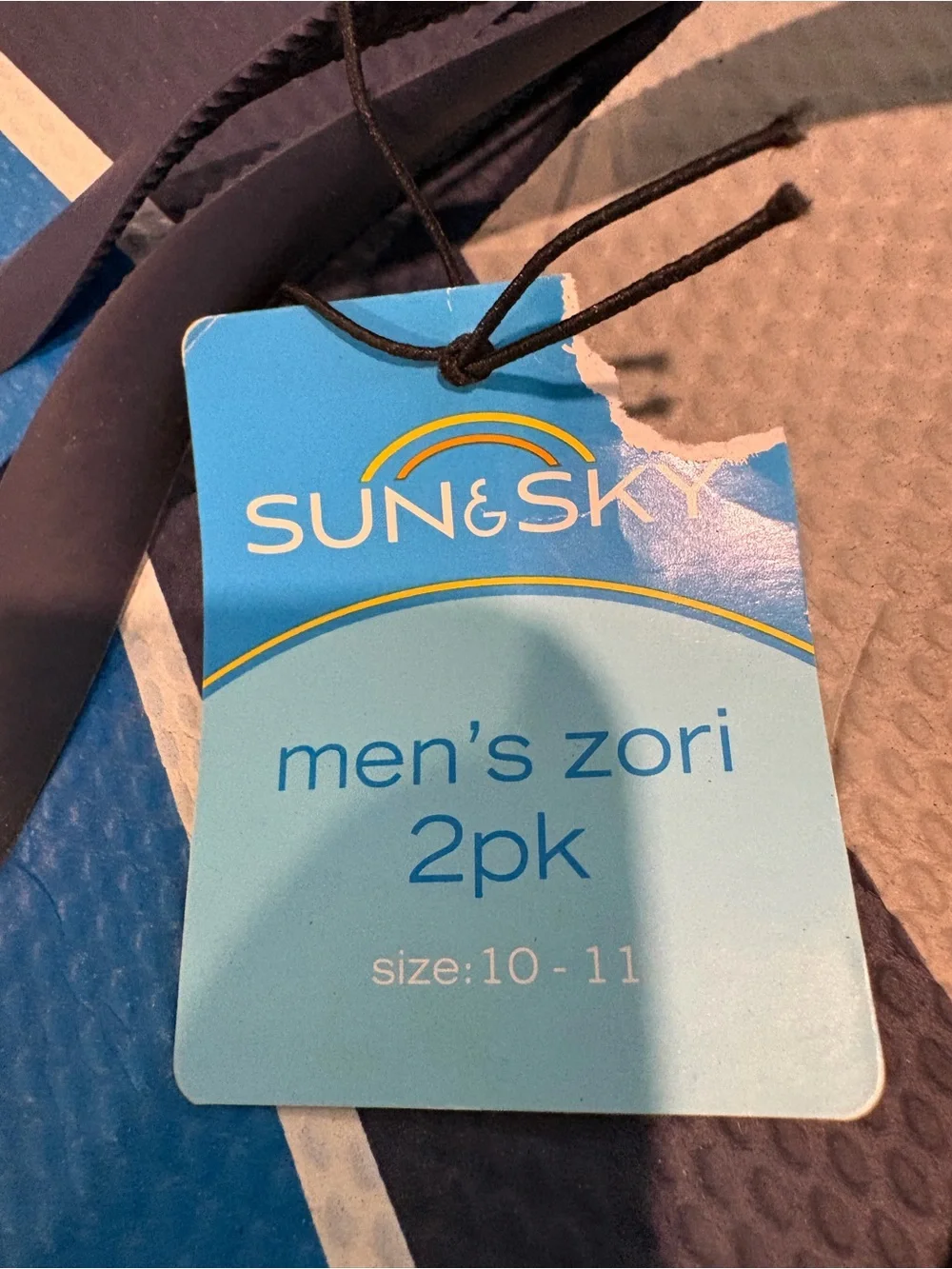 Men’s Sun And Sky 2Pk Flip Fllops Size 10-11